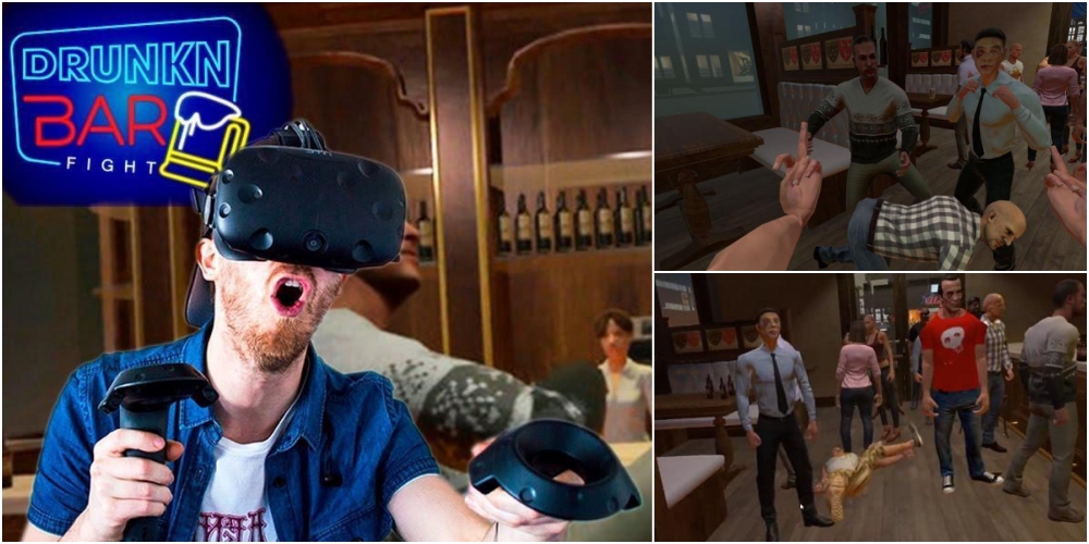 VRゲームで泥酔大喧嘩