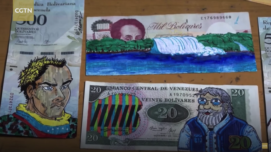 ベネズエラで本物の紙幣をリメイクするトレンド