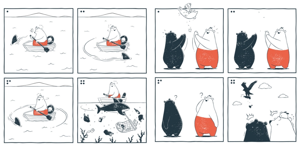 中国のほのぼの日常系4コマ漫画