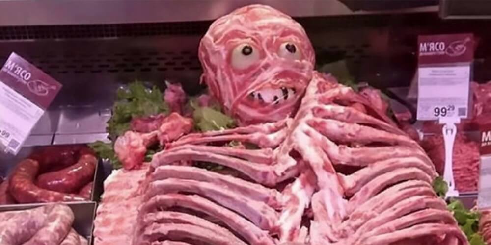 ハロウィンの肉人間騒動