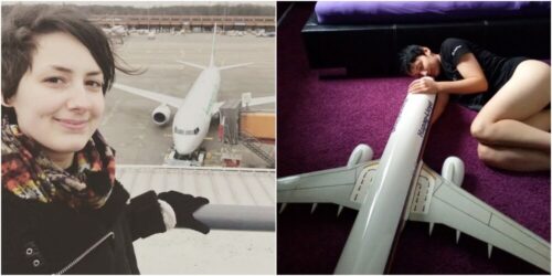 ボーイングの飛行機に恋した女性が結婚宣言