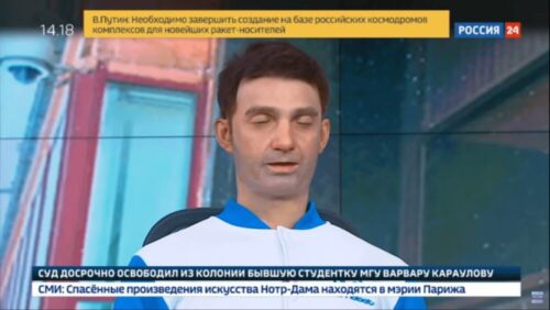 死んだ目をしたロボットアナウンサーがロシアで誕生