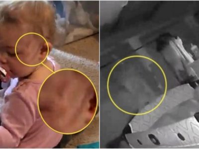 暗闇で子供を襲う幽霊の心霊動画