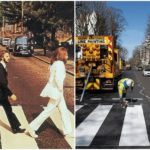 外出禁止のロンドンで世界一有名な横断歩道の塗替え作業