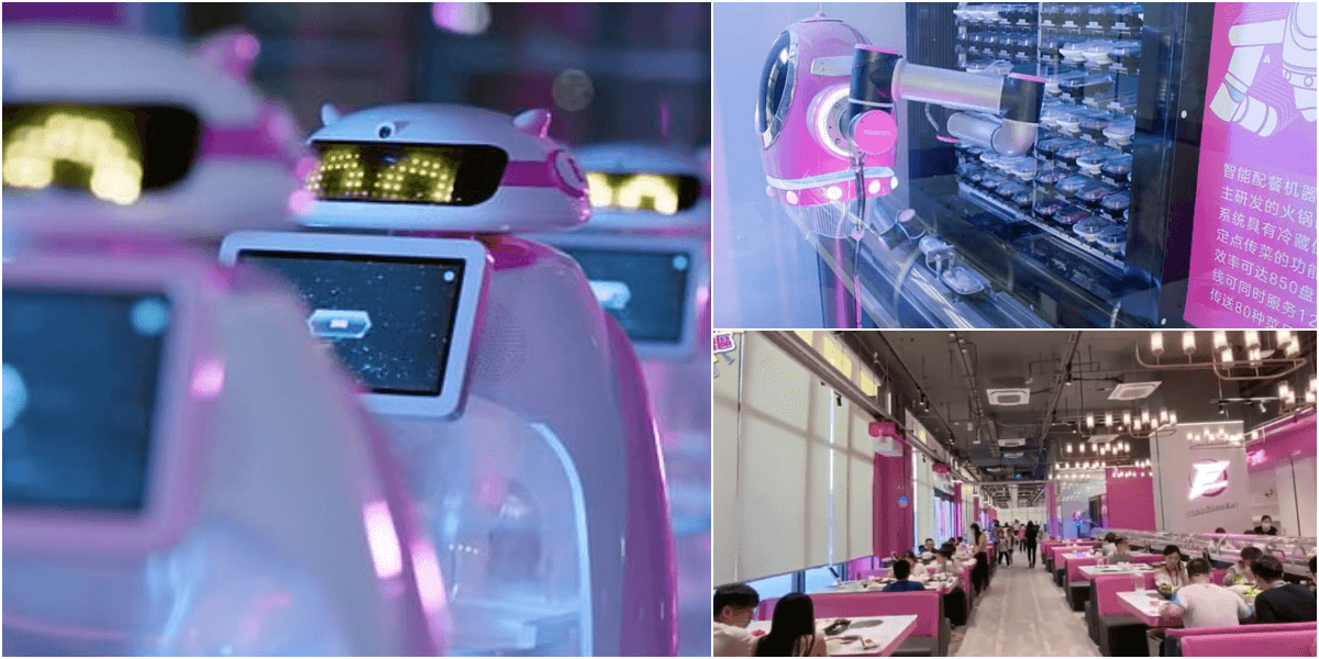 中国に完全なロボットレストラン開店