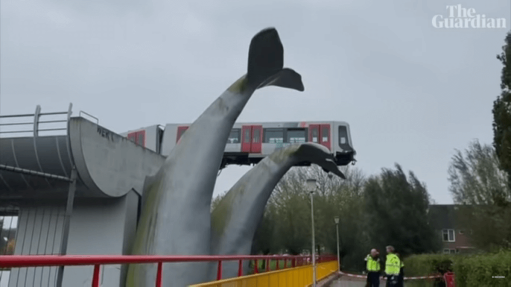 クジラのしっぽが電車事故を救う