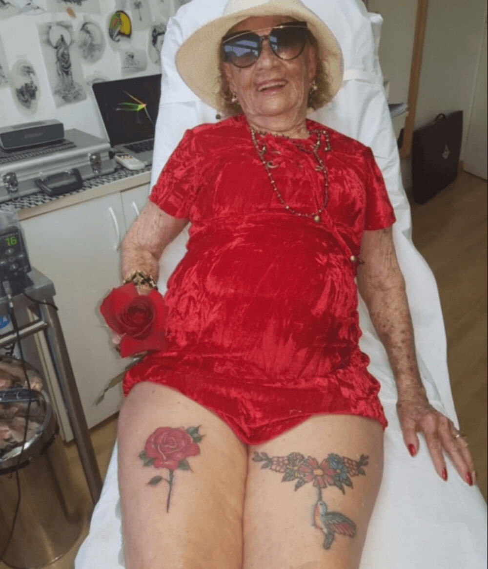 世界最高齢のタトゥー好き婆ちゃん105歳