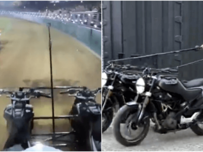 バイク戦車レースが人気復活