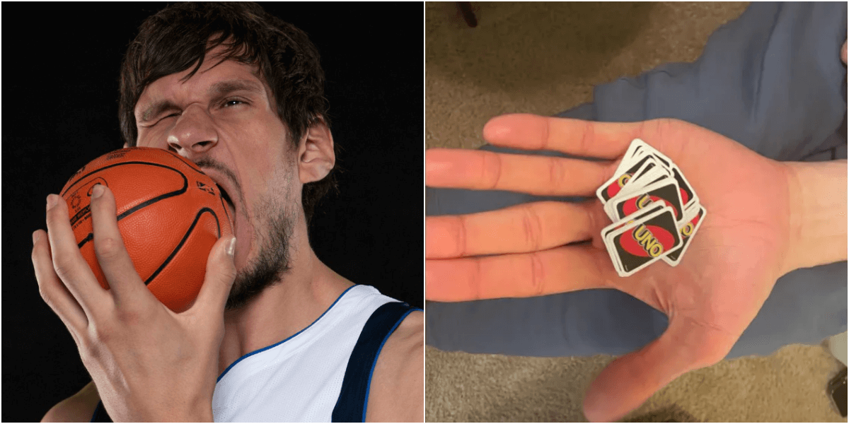 NBA選手の手の大きさが規格外な画像