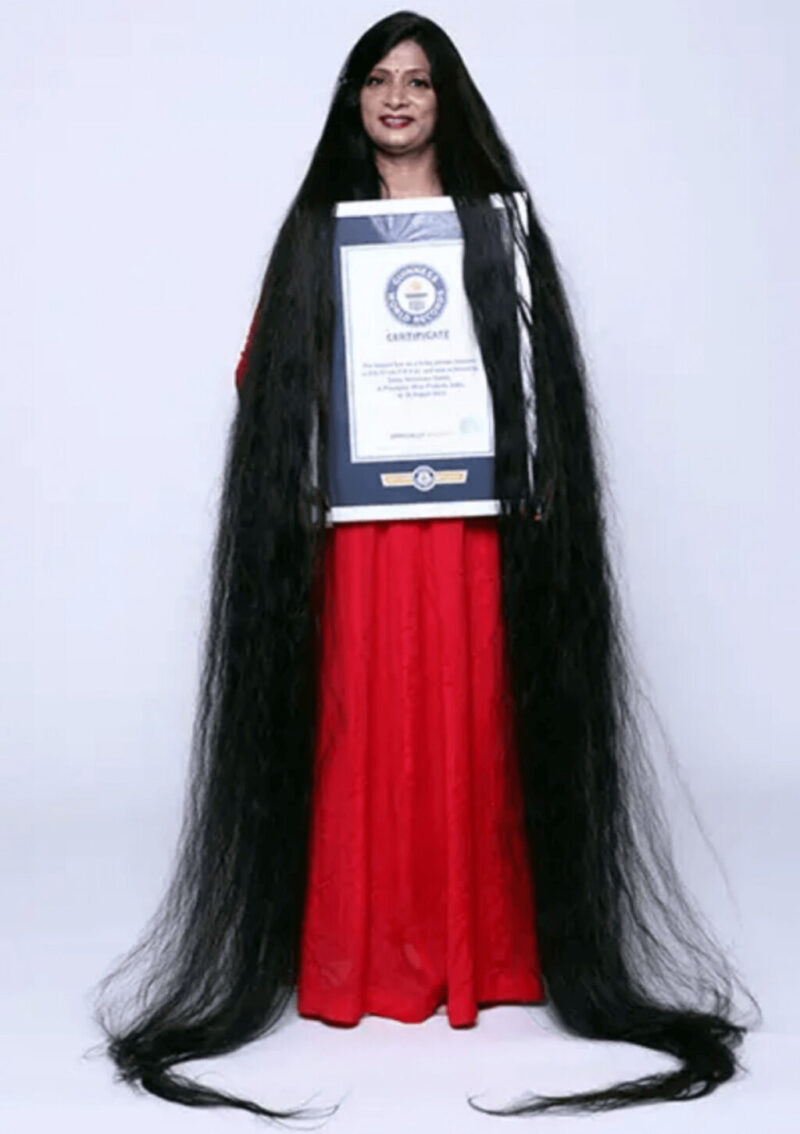 世界一長い髪ギネス記録236cm