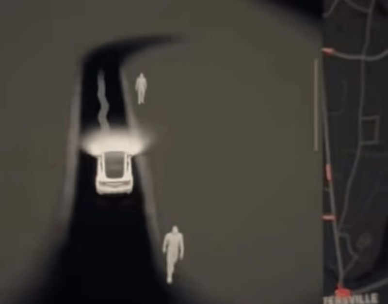 テスラのナビに幽霊が写る怪奇現象動画