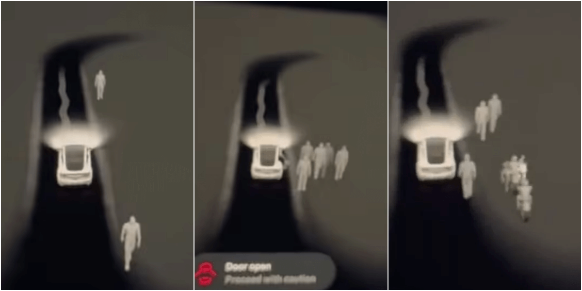 テスラのナビに幽霊が写る怪奇現象動画
